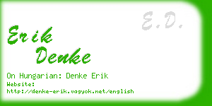 erik denke business card